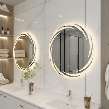 Round Mirrors with LED Perfect for Contemporary Spaces