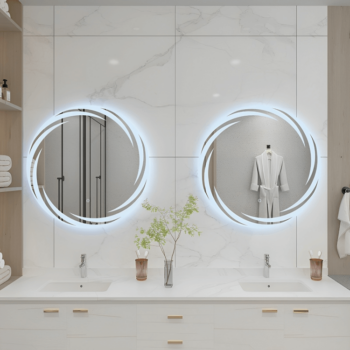 LED Round Mirrors Ideal for Ambient Lighting