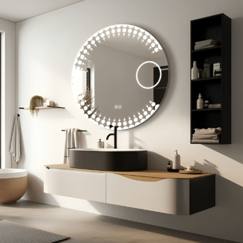 Round Lighted Vanity Mirrors Brighten Up Your Day