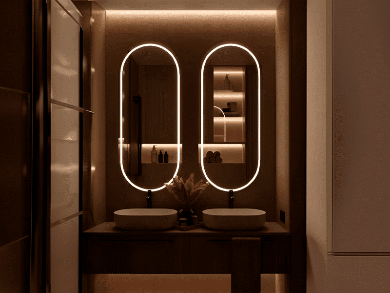 Höj din rutin: Speglar med LED-belysning